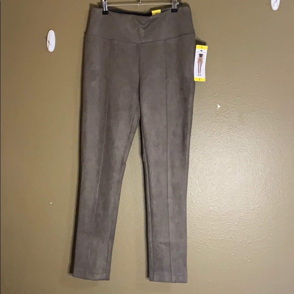 *NWT* high rise faux suede leggings - size small
